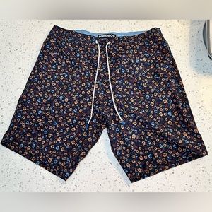 Bonobos Men’s Medium Floral Blue, Red, Orange Swimming Trunks Shorts